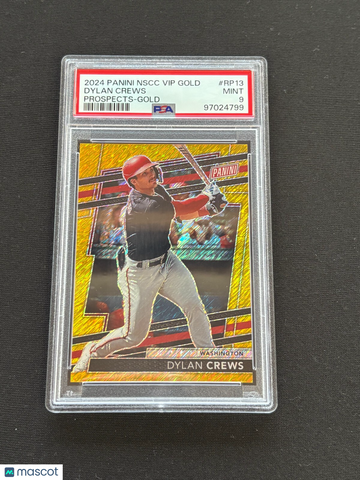 2024 Panini Dylan Crews #RP13 Gold Prizm Rookie PSA 9