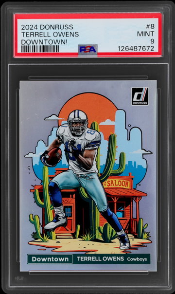 2024 Panini Donruss Terrell Owens Downtown PSA 9