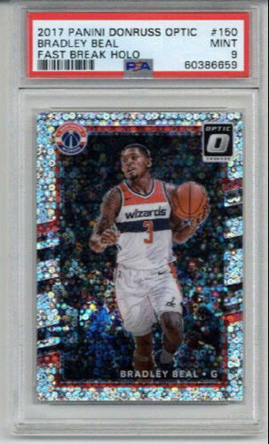 2017 PANINI DONRUSS OPTIC FAST BREAK HOLO #89 BRADLEY BEAL CARD PSA 9 LOW POP