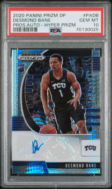2020-21 Prizm Draft DESMOND BANE Hyper Prizm Auto Rookie RC PSA 10 Gem Mint SP