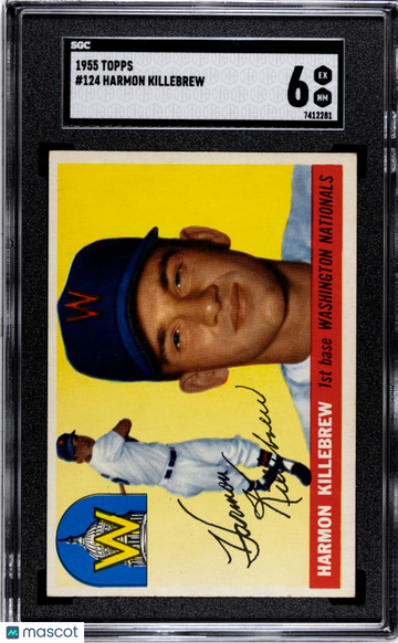 1955 Topps Harmon Killebrew #124 SGC 6