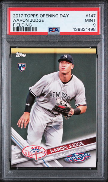 2017 Topps Opening Day Fielding Aaron Judge #147A PSA 9