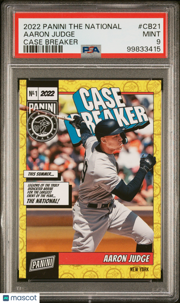 2022 Panini The National Case Breaker Aaron Judge #CB21 PSA 9