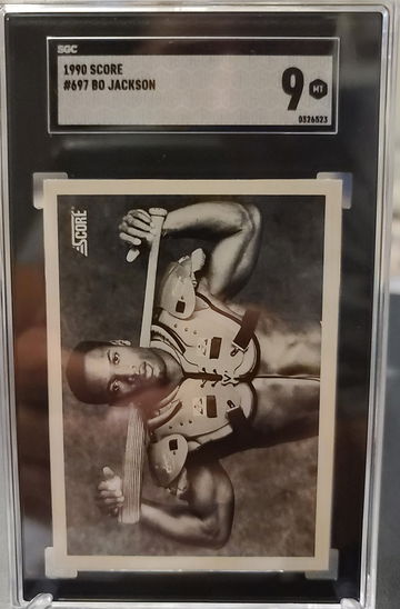 1990 Score Bo Jackson #697 SGC 9