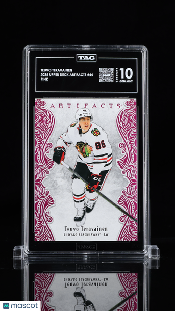 2025 Upper Deck Artifacts Teuvo Teravainen #44 Pink /35 Parallel/Variety TAG 10
