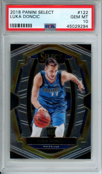 LUKA DONCIC 2018 PANINI SELECT PREMIER LEVEL PSA 10 ROOKIE