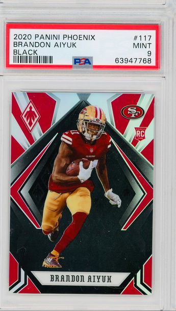 Brandon Aiyuk 2020 Phoenix Black Rookie SP /10 PSA 9 POP 1