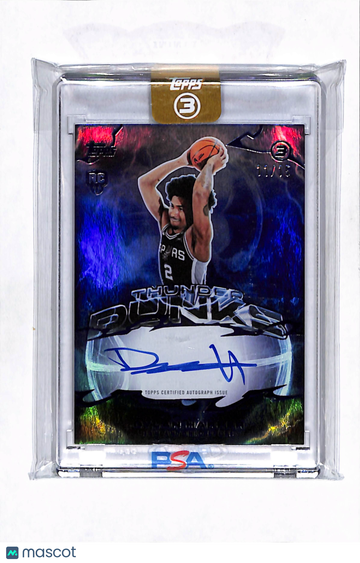 2026 Topps 3 Thunder Dunks Dylan Harper #TD-DHK 11/16 Auto