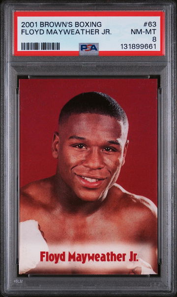 2001 Brown's Boxing Floyd Mayweather #63 PSA 8