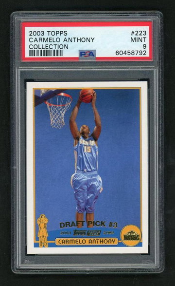 2003 Topps Collection Carmelo Anthony #223 PSA 9