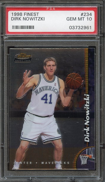 1998 Finest Dirk Nowitzki PSA 10
