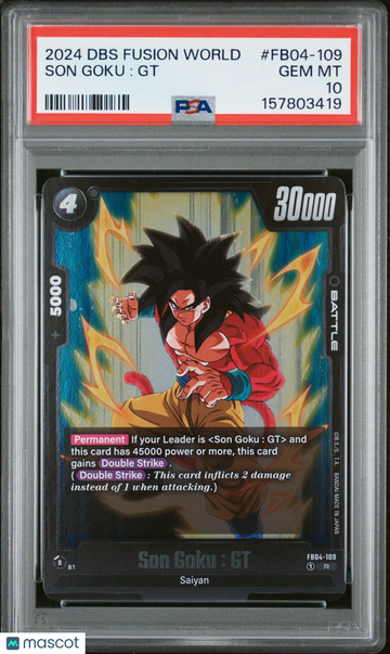 2024 Dragon Ball Super Card Game Fusion World Ultra Limit Son Goku : GT PSA 10 #FB04-109