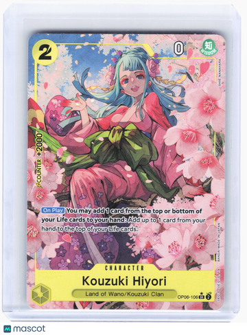 Wings of the Captain Kouzuki Hiyori Foil Super Rare [Alt Art] #OP06-106