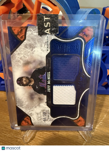 2025 Topps Tier One Jeff McNeil #T1R-JMC Tier One Relics Blue Dual SN MEM