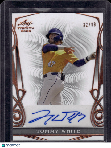 2023 Leaf Trinity Tommy White #BA-TW2 /99