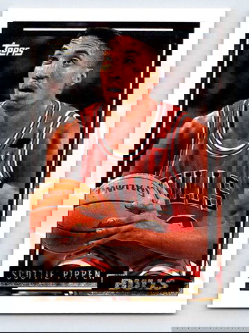 1992 93 Topps SCOTTIE PIPPEN Gold Parallel #389