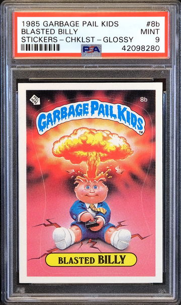 1985 Garbage Pail Kids BLASTED BILLY #8b 🔥 GLOSSY CHECKLIST 🔥 PSA 9 - LOW POP!