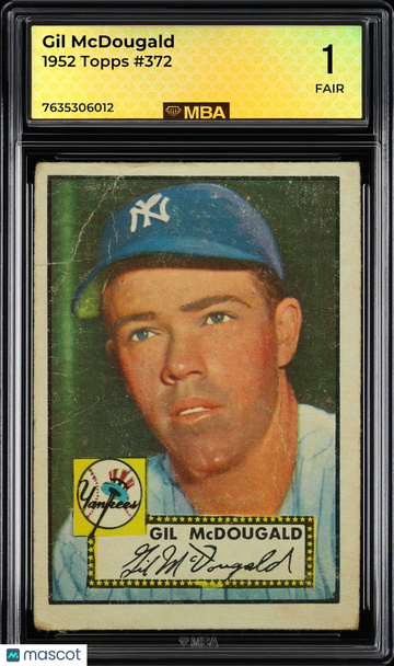 1952 Topps Gil McDougald #372 MBA 1