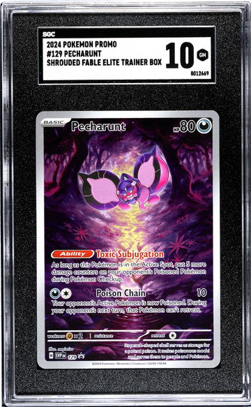 2024 Pokémon Scarlet & Violet Promo Pecharunt #SVP129 Holo SGC 10