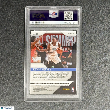 2018 Panini Prizm Kevin Hervey #29 Red White Blue PSA 10