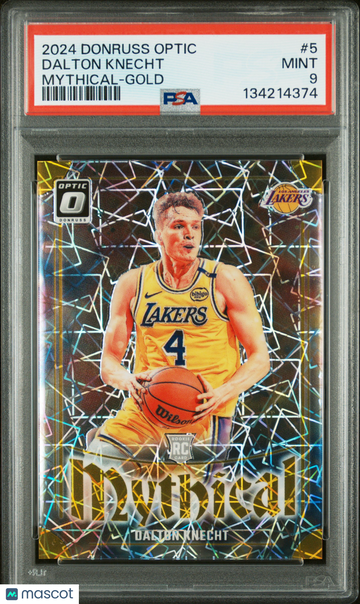2024 Donruss Optic Mythical Dalton Knecht #5 Gold /10 PSA 9