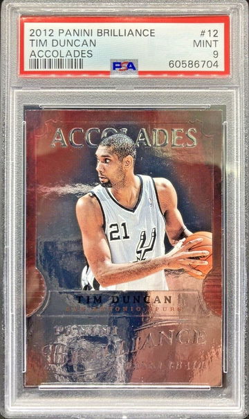 2012-13 Panini Brilliance Accolades Tim Duncan * PSA 9 MINT * Pop 2 None Higher!