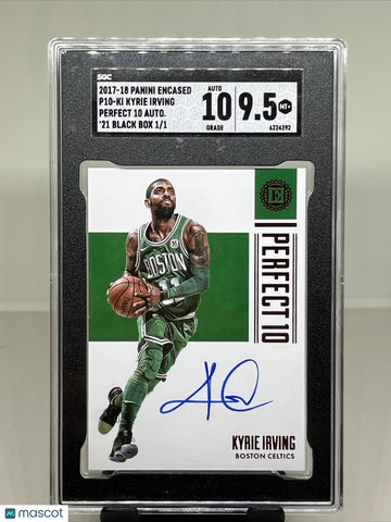 2017 2019 Panini Kyrie Irving #P10-KI Diamond SGC 9.5 Auto 10