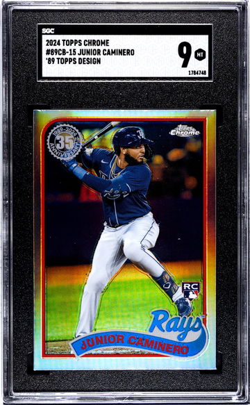 2024 Topps Chrome '89 Topps Junior Caminero #89CB-15 RC SGC 9