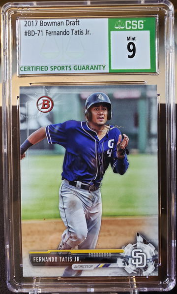 2017 Bowman Fernando Tatis Jr. #BD-71 CSG Mint 9 San Diego Padres