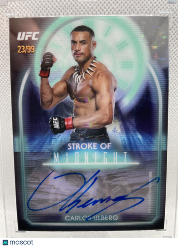 2025 Topps Midnight UFC Stroke of Midnight Carlos Ulberg #SMA-CU /99