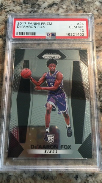 New listing
		DE’AARON FOX 2017-18 PANINI PRIZM ROOKIE PSA 10 - KINGS