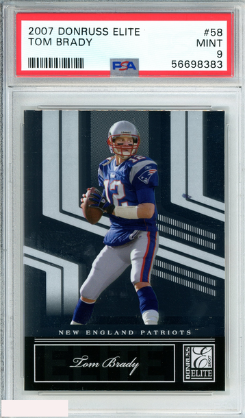 2007 DONRUSS ELITE TOM BRADY #58 NEW ENGLAND PATRIOTS PSA 9 MINT