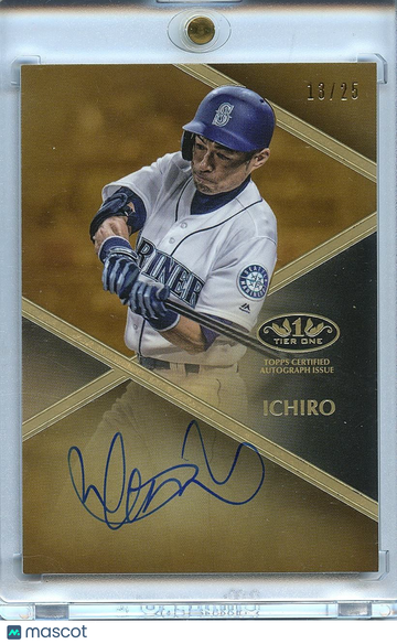 Ichiro 2019 Tier One On Card Auto Autograph Seattle Mariners 13/25