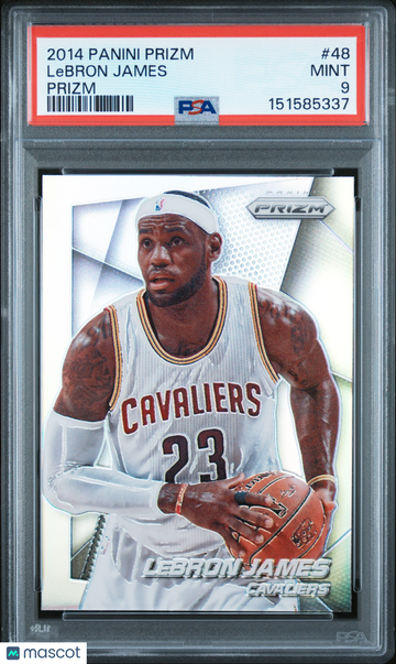2014 Panini Prizm LeBron James #48 Silver PSA 9