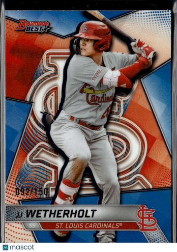 2025 Bowman's Best JJ Wetherholt #TP-14 Blue Refractor /150