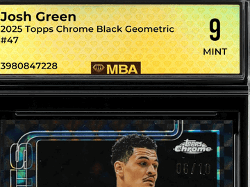 2025 Topps Chrome Josh Green #47 Black Geometric MBA 9