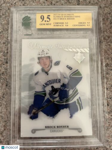 2017-18 Ultimate Collection Brock Boeser Rookie MNT 9.5