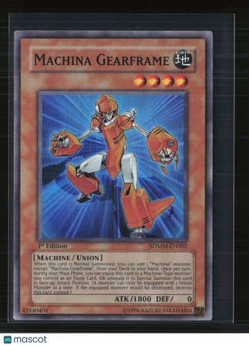 2010 Yu-Gi-Oh! Machina Mayhem Structure Deck Machina Gearframe 1st Edition