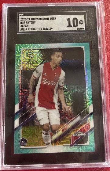 ANTONY 2020 Topps Chrome UCL Japan #87 Aqua Refractor /199 SGC 10 Rookie