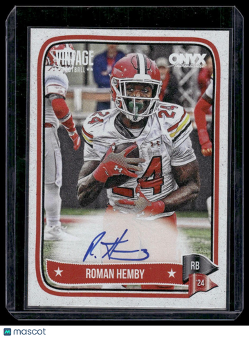 2024 Onyx Vintage Roman Hemby #VAROHE Autographs AU Onyx