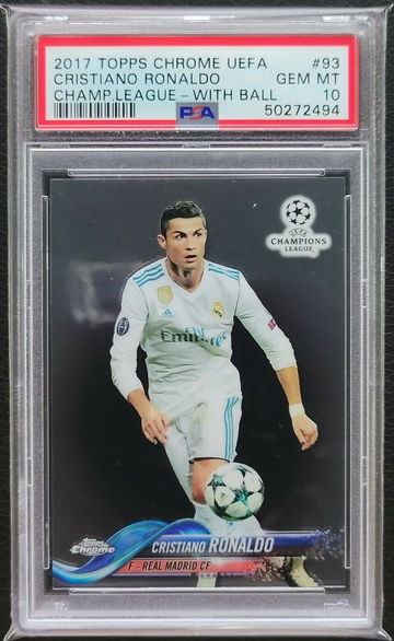 2017 Topps Chrome Cristiano Ronaldo PSA 10
