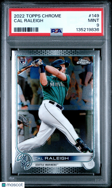 2022 Topps Chrome Cal Raleigh #149 PSA 9