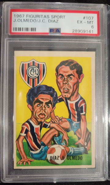 J. Olmedo/ J.C. Diaz 1967 Figuritas Sport # 107