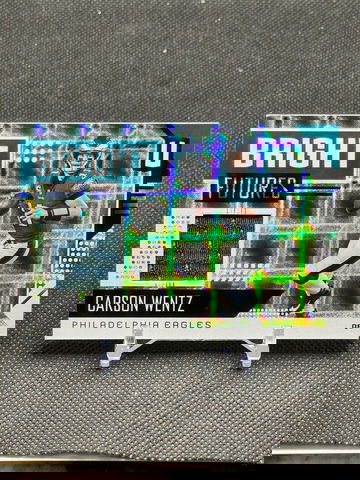 2018 Panini Unparalleled CARSON WENTZ Bright Futures Player Worn Jersey #BF-CW