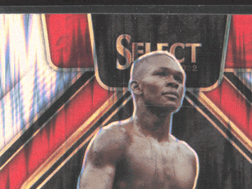 2022 Panini Select UFC Israel Adesanya #SG-IAS Silver Prizm