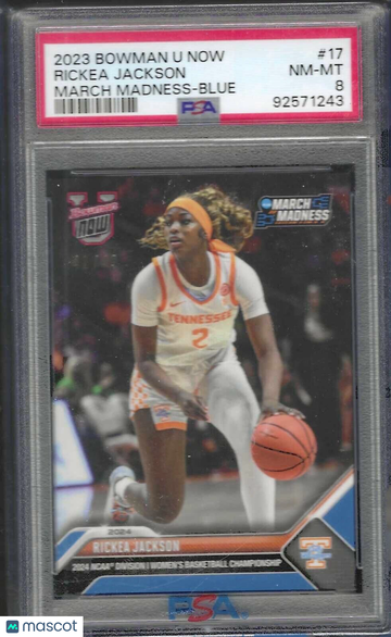 2023 Bowman U Now March Madness Rickea Jackson #17 Blue PSA 10