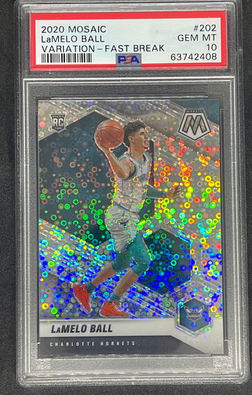 2020 Mosaic Lamelo Ball Variation Fastbreak  PSA10