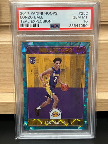 Lonzo Ball rookie pop of 19 PSA 10