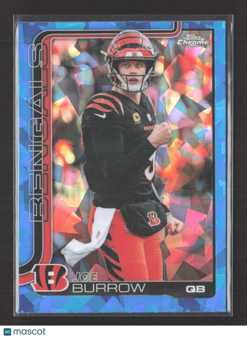 2025 Topps Chrome Joe Burrow #61 Blue Sapphire