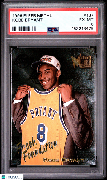 1996 Metal Kobe Bryant #137 PSA 6